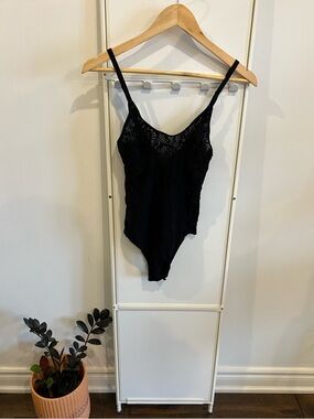 Araks Black Wen Lace Bodysuit